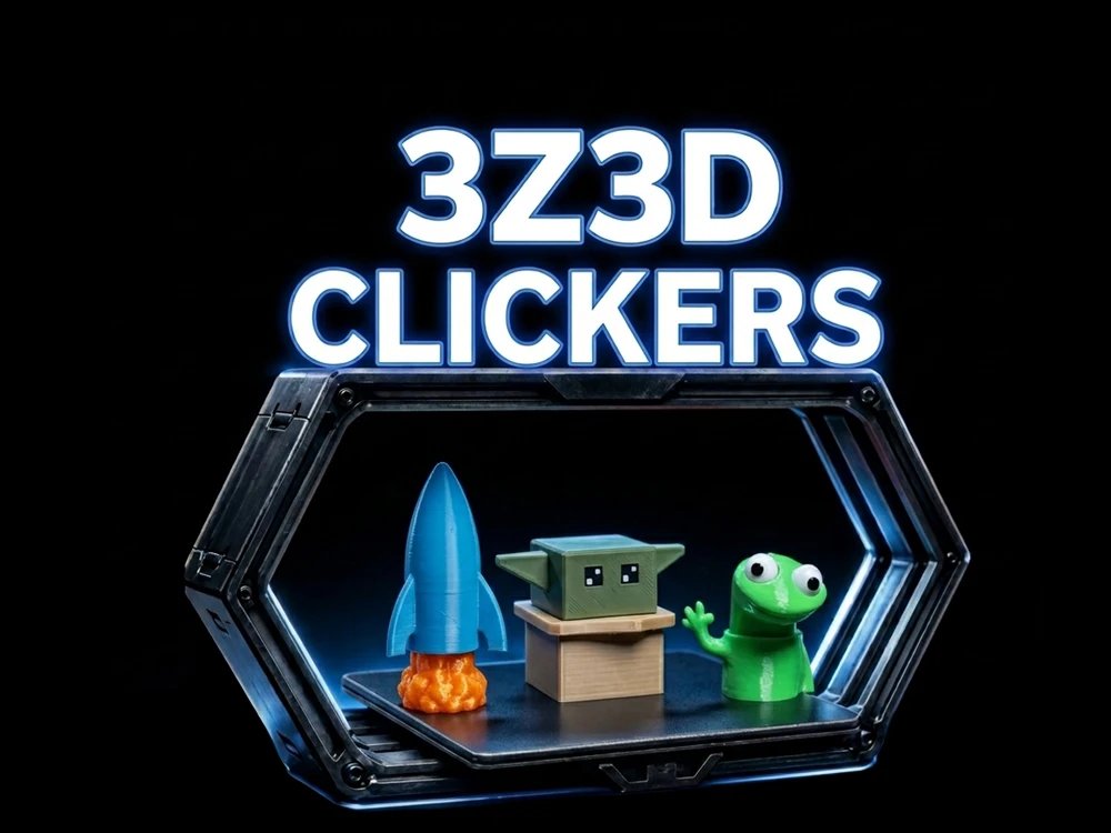 3Z3D Clickers – 3D printed clicker fidgets