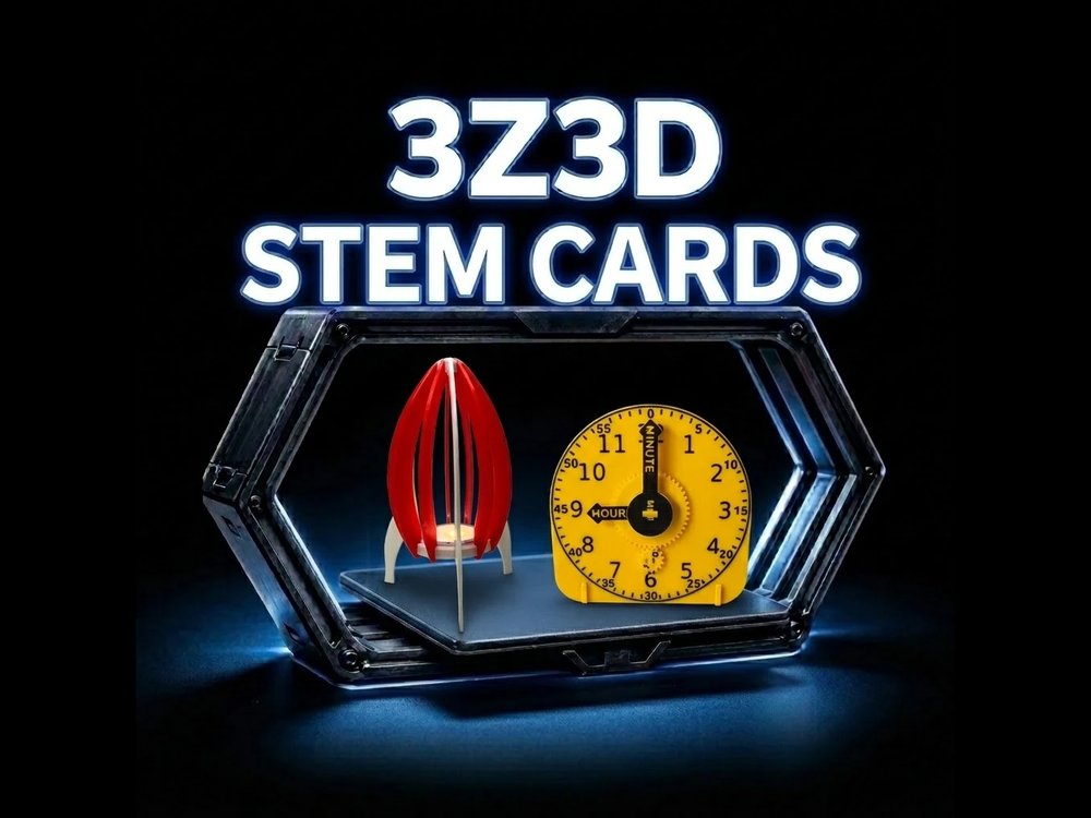 3Z3D STEM Cards – STEM Kit Card Models